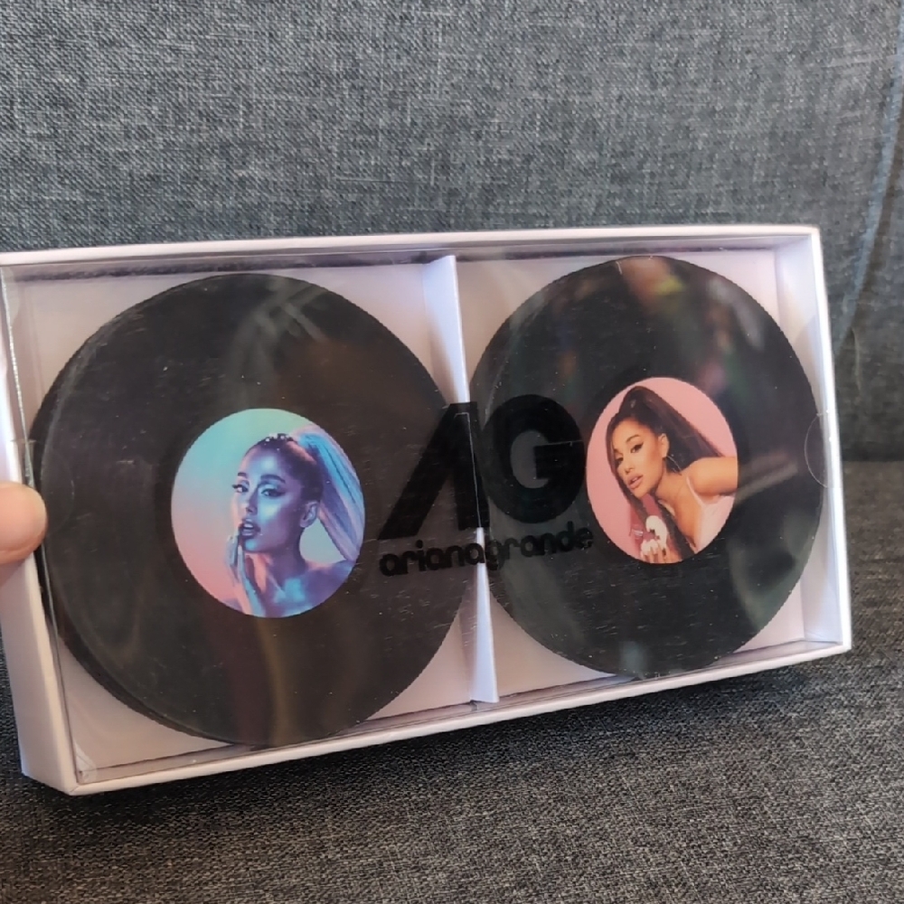 Ariana Grande Vinyl Coasters Set